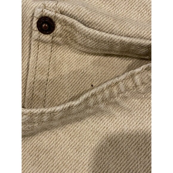 VTG Levis 550 Jeans 34x33 Beige Relaxed Straight Leg 90s Y2K 1997 Orange  Tab - Picture 9 of 10